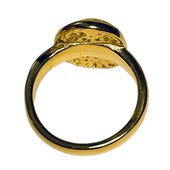 2/$20 ✨ 18k Gold Gemstone Celestial Ring Sz 7 & 8 Moon Star Anthropologie Style - Picture 10 of 13